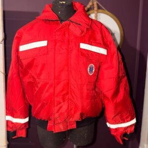 Men's Bold Red floatation Jacket